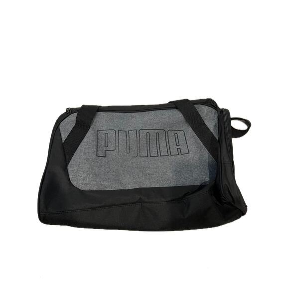 Puma Training Black Gray Duffel Bag 20"x12"x10" - Picture 3 of 6